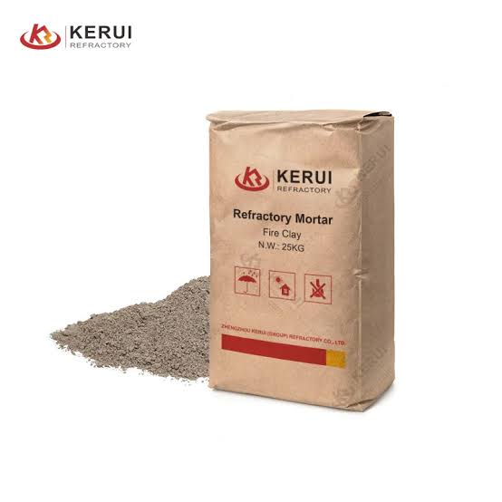 Fire clay refractory mortar for brick jointing