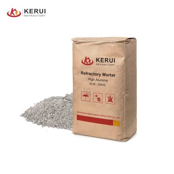High alumina refractory mortar for brick jointing